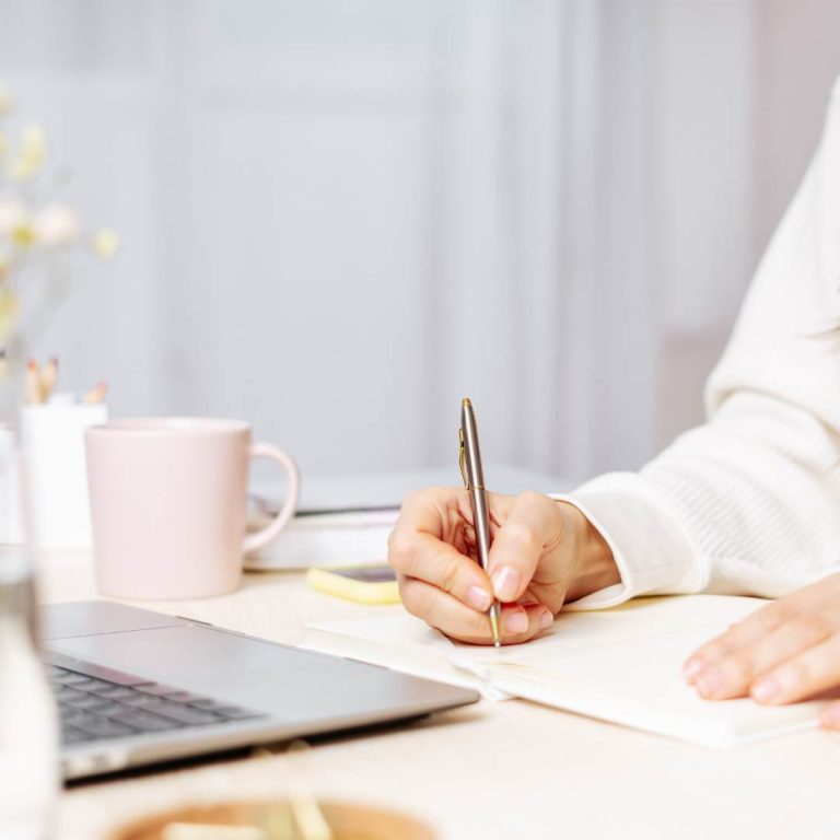 woman writing